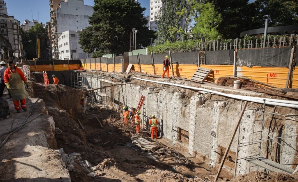 Caballito: continúa la construcción del paso bajo nivel de García Lorca y esperan inaugurarlo en mayo