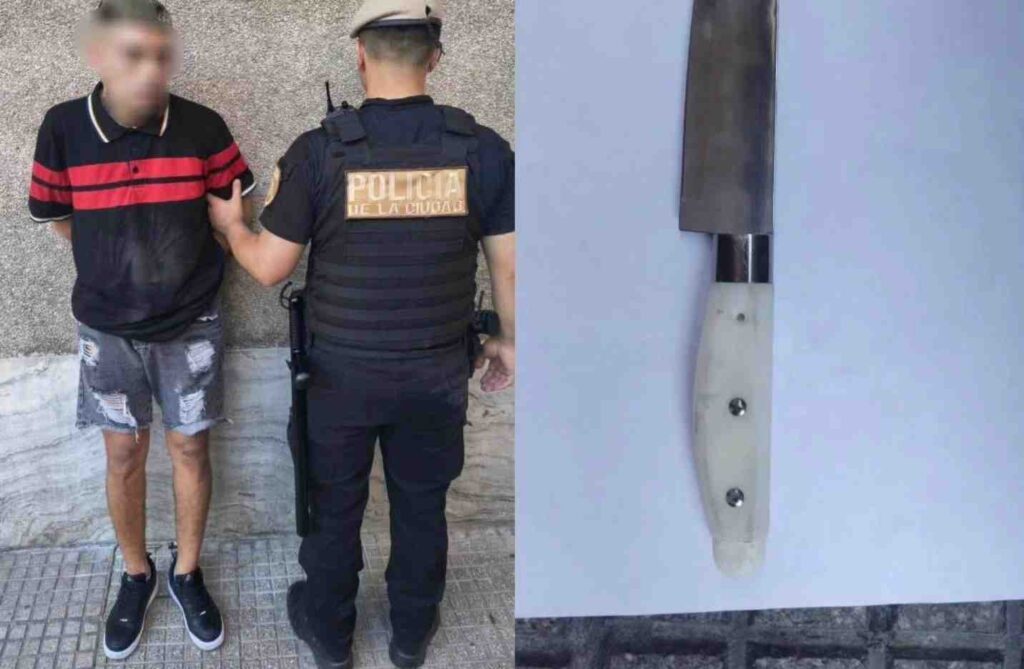 Once: un prófugo apuñaló a una persona en Yrigoyen al 2900