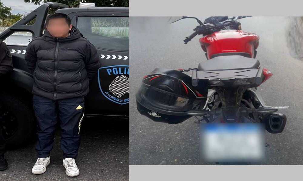 Cae prófugo peruano en Puente La Noria: moto, robo de auto y con gran prontuario