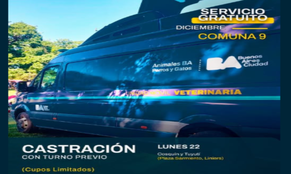 Castraciones gratuitas en la Plaza Sarmiento