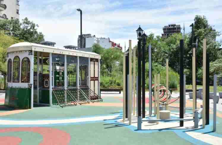 El Parque de la Estación fue renovado y vuelve a ser un punto de encuentro para los vecinos de Balvanera y Almagro