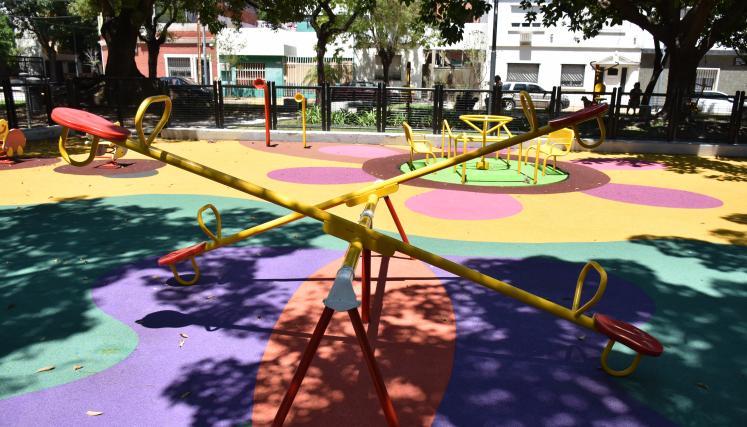La Ciudad renovó la Plaza Brian Aguinaco en Flores para mejorar su uso comunitario