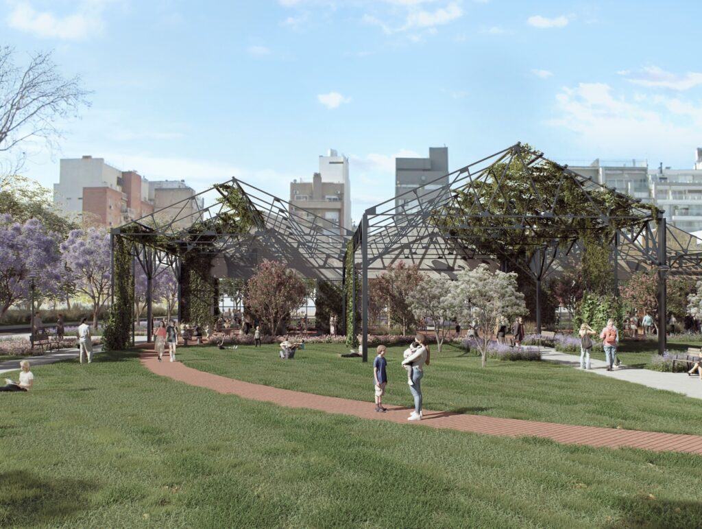 Comenzó la obra de la nueva Plaza Mercado de Pulgas, un pulmón verde entre Colegiales y Palermo