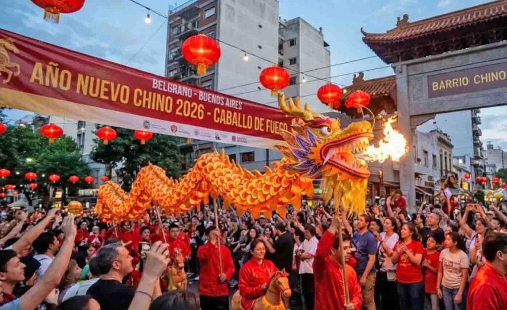 Festejos por el año nuevo chino en la ciudad