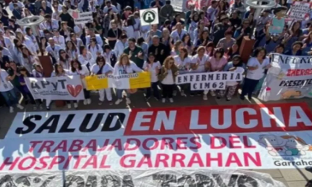 Trabajadores del Hospital Garrahan convocan a paro y movilización contra la Reforma Laboral