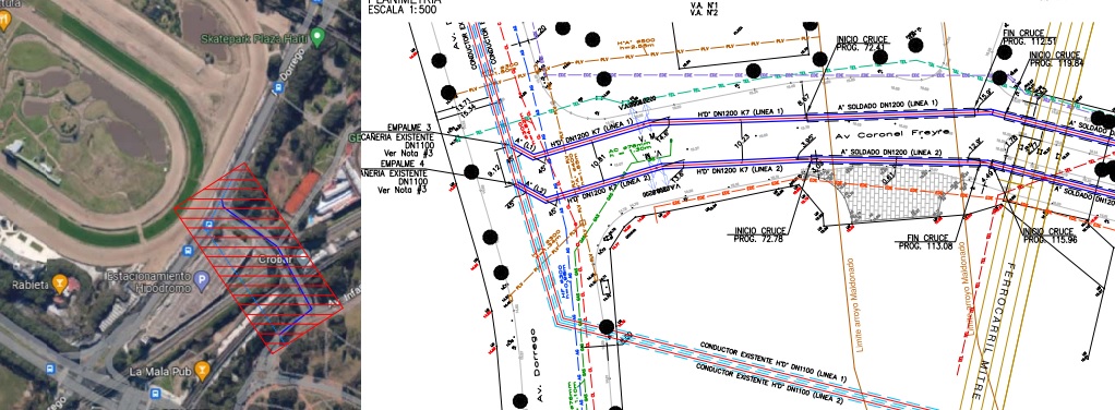 Palermo: preadjudican la obra para reubicar caños maestros de agua en Dorrego y Freyre