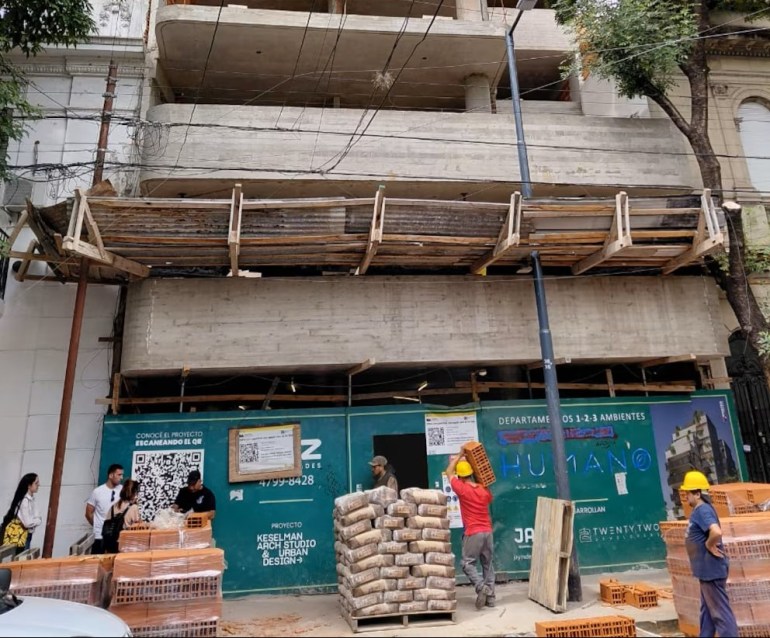 Clausuran una obra en Colegiales tras una seguidilla de derrumbes que encendieron las alarmas
