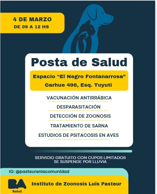Atención veterinaria gratuita en Liniers