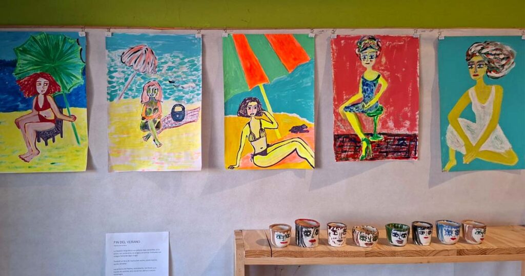 La artista plástica Paloma García Orza cerró su «Fin del Verano» en el corazón de Parque Chas