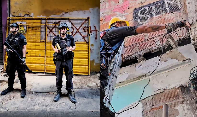 La Policía de la Ciudad derribó un búnker narco en la Villa 31 de Retiro