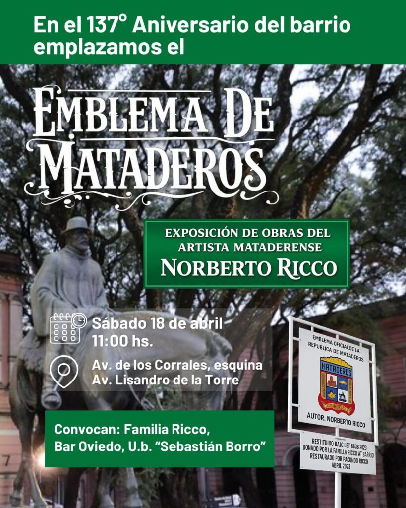 El emblema de Mataderos recupera su espacio frente al Bar Oviedo