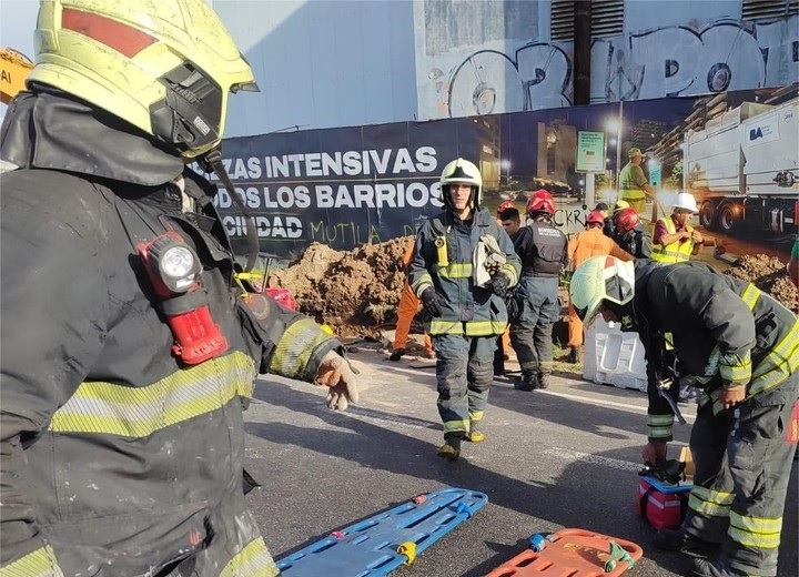 Derrumbe en una obra de Núñez: tres heridos, dos trasladados al Pirovano