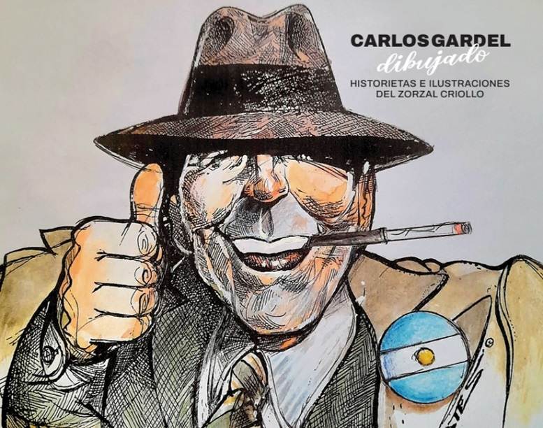 Morocho del Abasto: Cultura de la CABA presenta en la Feria del Libro un catálogo con representaciones gráficas de Carlos Gardel