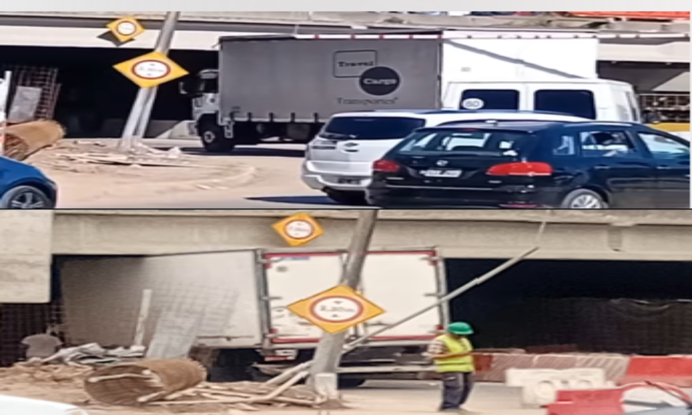 Un camión impactó contra el puente de Av. Argentina a horas de su habilitación y reaviva cuestionamientos sobre la obra