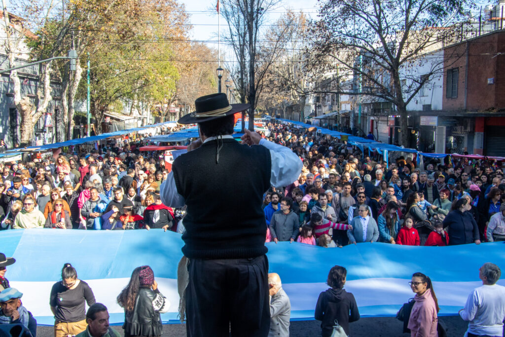 La Feria de Mataderos se viste de celeste y blanco