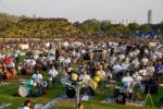 Más de 500 bateristas tocaron en simultáneo en la Costanera Norte y marcaron un récord en la Ciudad