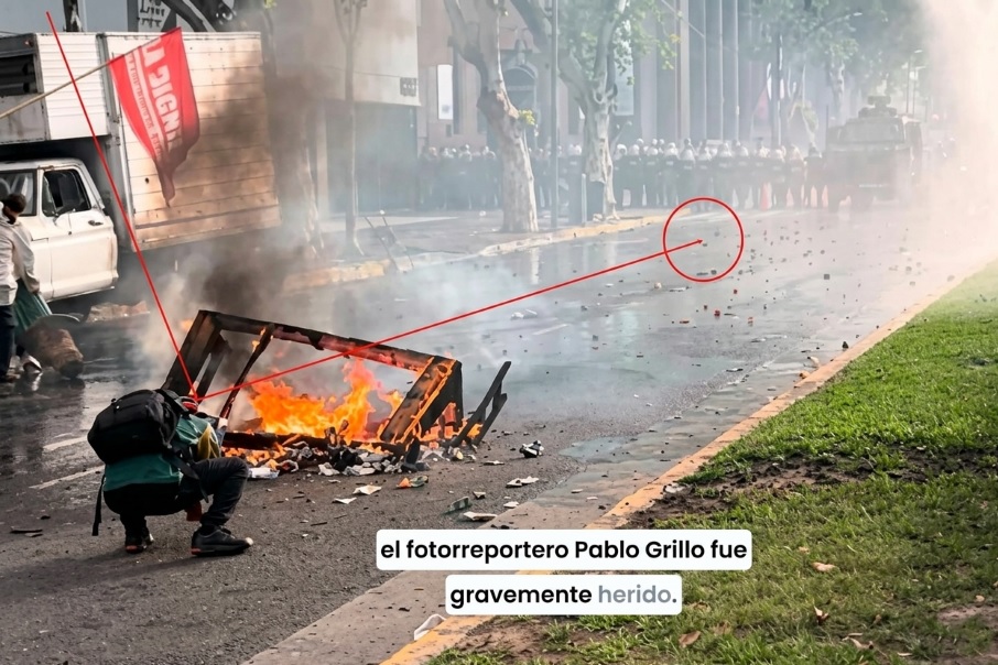 Pidieron elevar a juicio oral al gendarme acusado de disparar contra el fotorreportero Pablo Grillo durante una protesta frente al Congreso