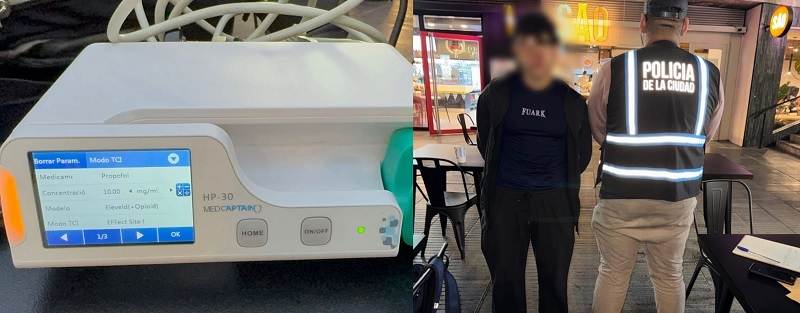 Detuvieron en Plaza Houssay a un empleado del Hospital de Clínicas por el robo de un equipo médico clave