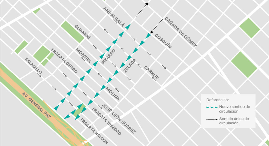 Dos calles de Barrio Naón pasarán a ser de mano única