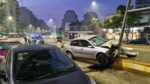 Un conductor chocó contra la estructura del túnel de avenida Balbín