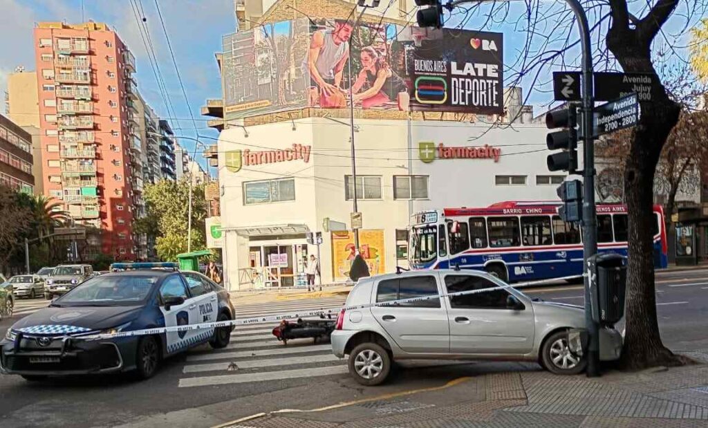 Balvanera: dos choques en la avenida Jujuy con heridos