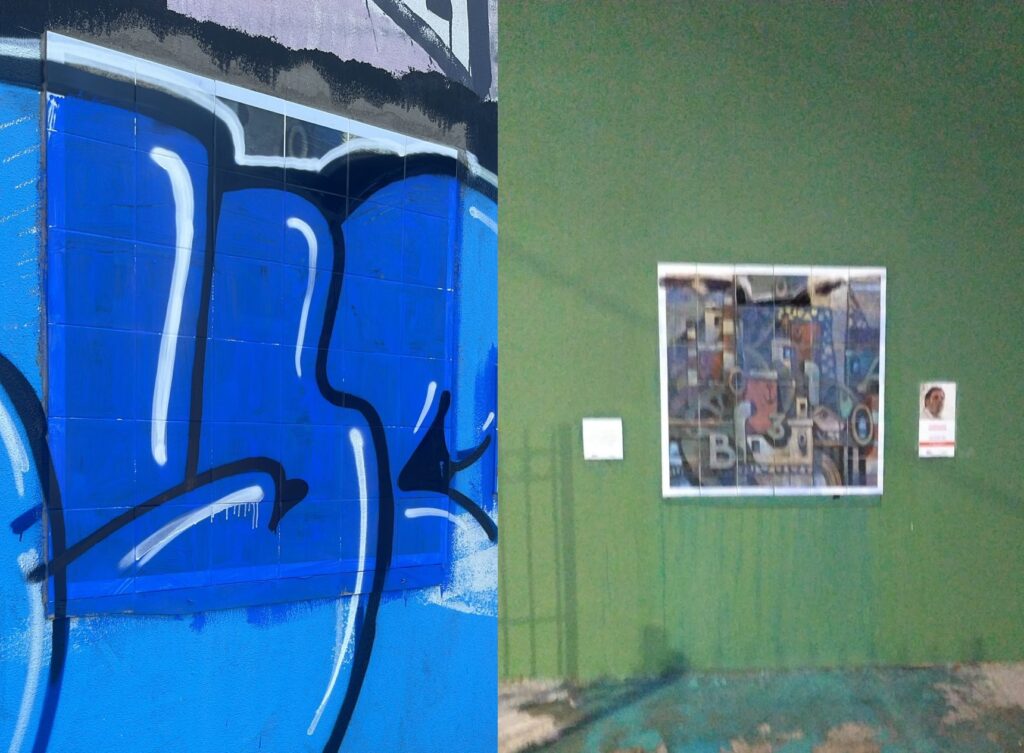 Denuncian daños a un mural en La Boca y preparan un acto de desagravio