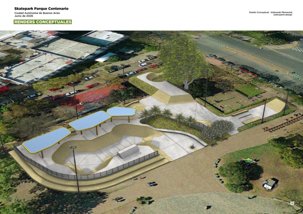 Usuarios proponen una renovación integral para la pista de skate del Parque Centenario