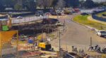 Comienza un corte clave en la colectora de Cantilo por las obras del Paso Bajo Nivel Pampa