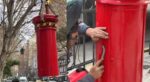 Restauraron el histórico buzón de Avenida Santa Fe y Azcuénaga en Recoleta