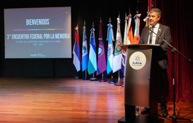 Jorge Macri estuvo en Balvanera y ratificó el reclamo de justicia por la AMIA