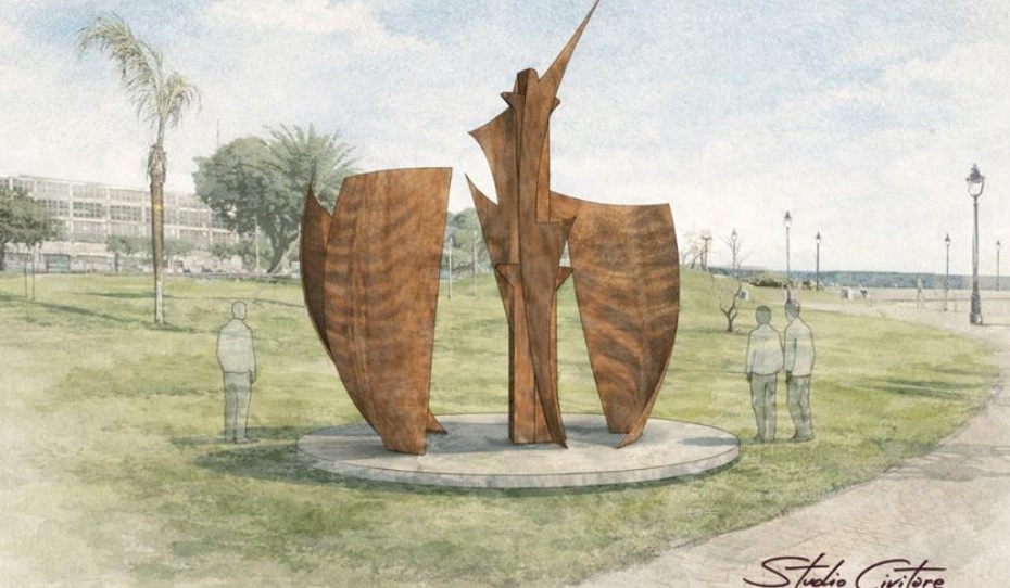 Presentan un proyecto para instalar una escultura inspirada en el Faro de Génova frente al Aeroparque