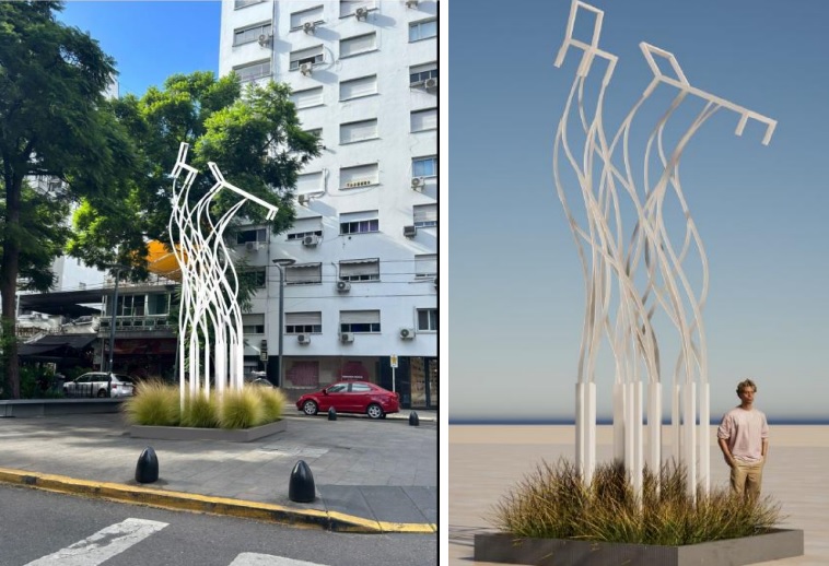 Palermo: impulsan la instalación de una escultura de Pablo Reinoso en homenaje al psicoanálisis