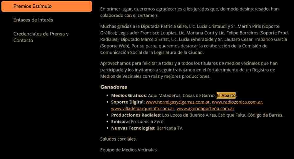 ¡Ganamos otra vez el Premio Estímulo!